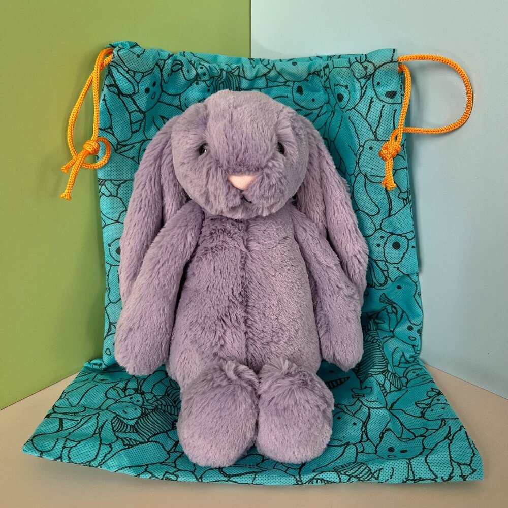 Jellycat Retired Bashful Viola Bunny Medium BNWT + Dust Bag